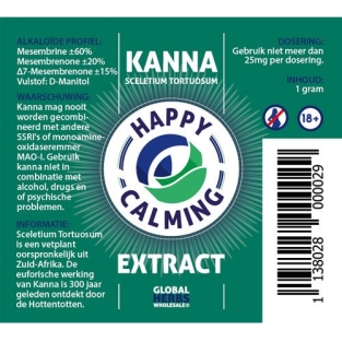 Kanna Happy calming extract 1g | Sceletium Tortuosum
