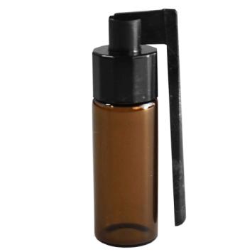 Flacon à priser avec cuillère - verre brun